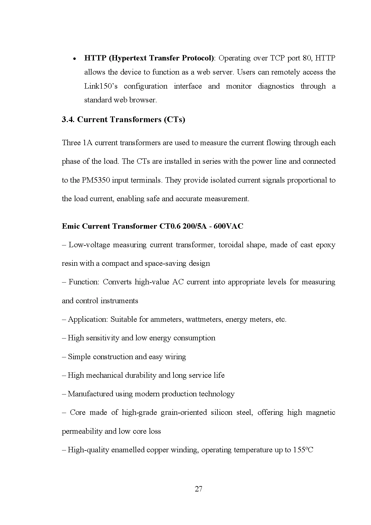Đồ án tốt nghiệp - Design and configuration of smart energy monitoring model using PME 2024 - Trang 40