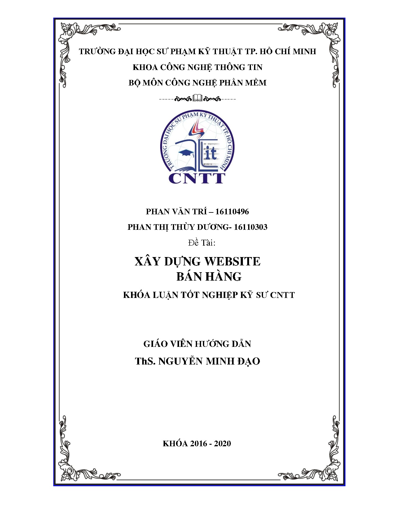 Đồ án tốt nghiệp - Xây dụng website bán hàng