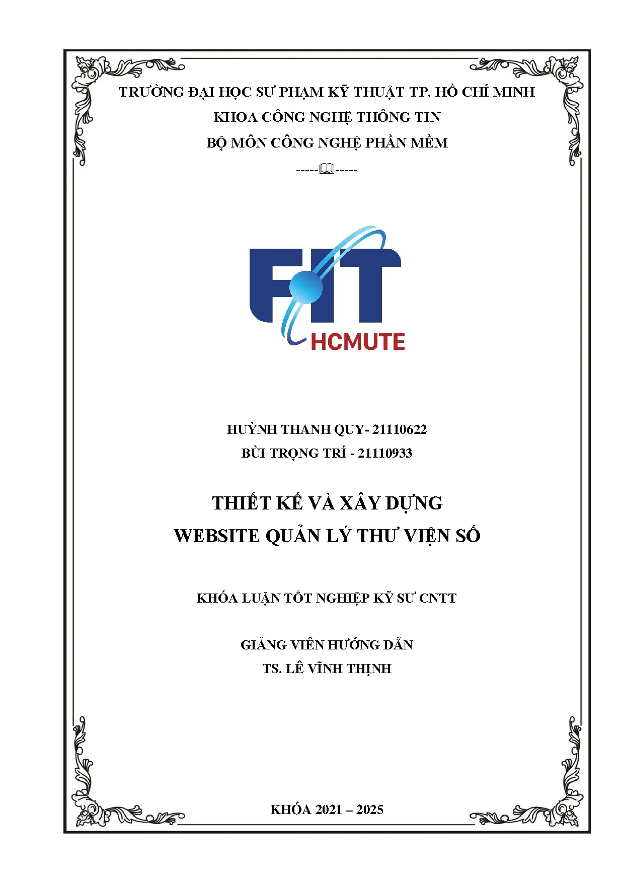 Đồ án tốt nghiệp - Thiết kế và xây dựng Website quản lý thư viện số