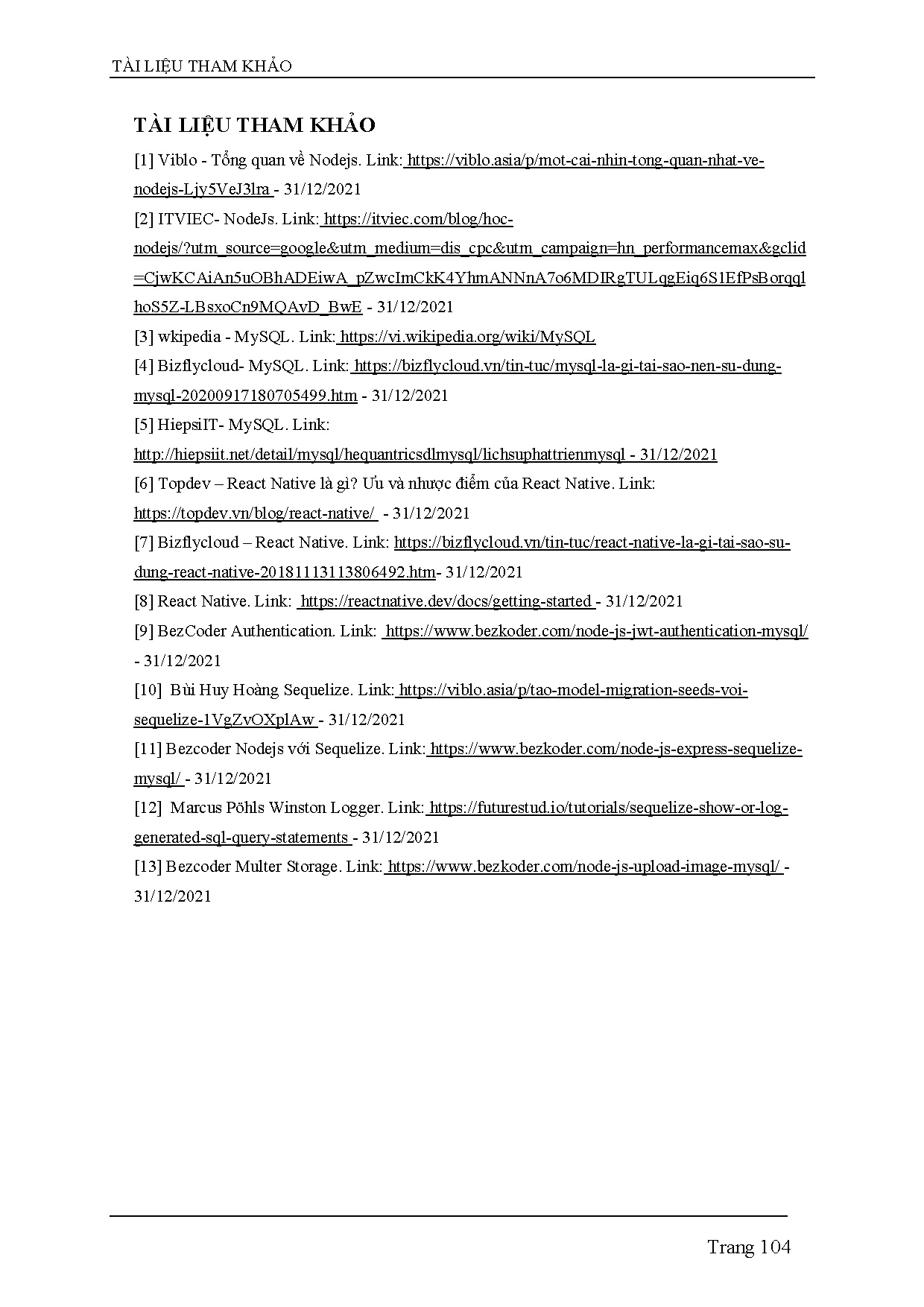 Ảnh một số trang tài liệu