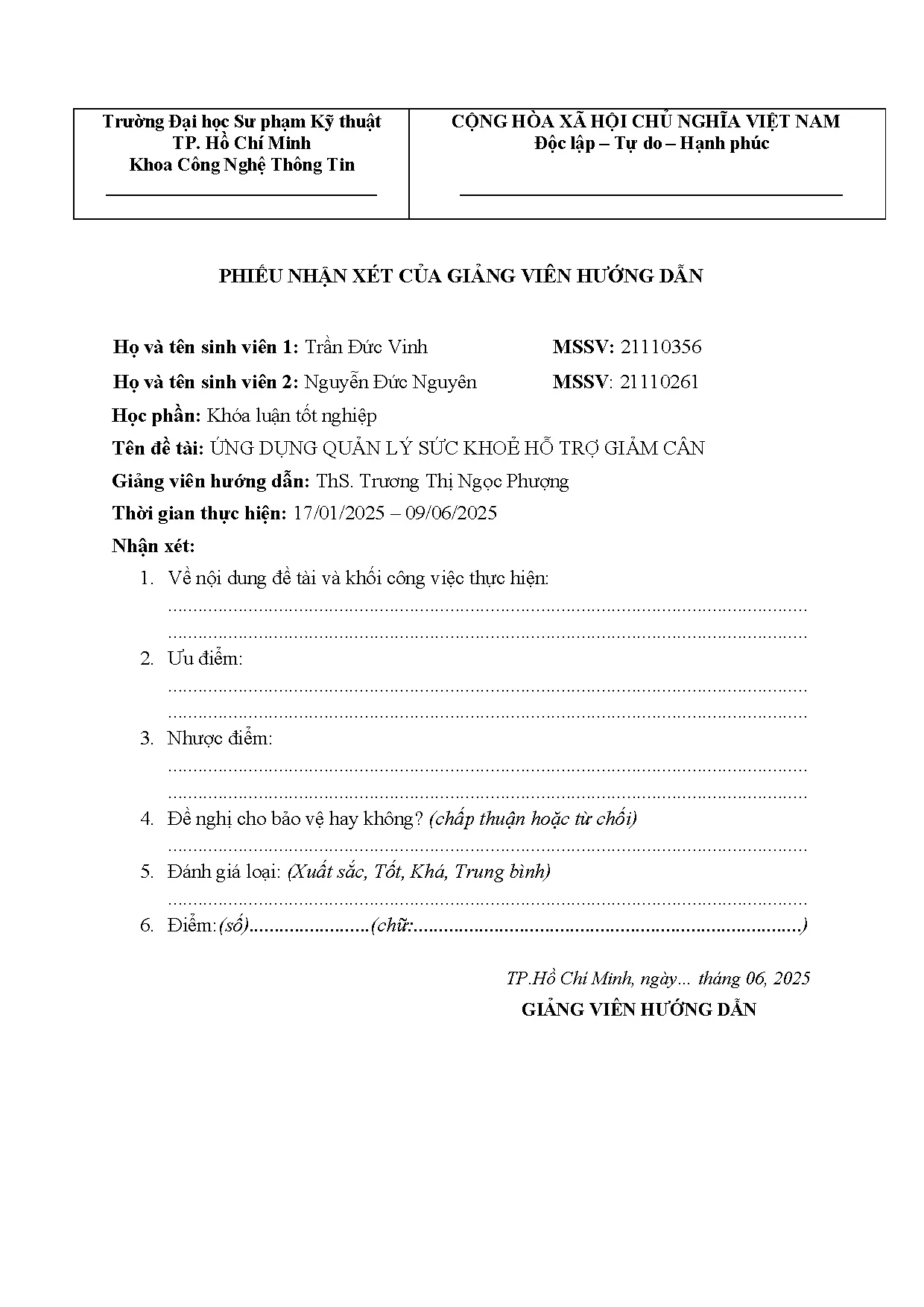 Đồ án tốt nghiệp - Ứng dụng quản lý sức khỏe hỗ trợ giảm cân. - Trang 3