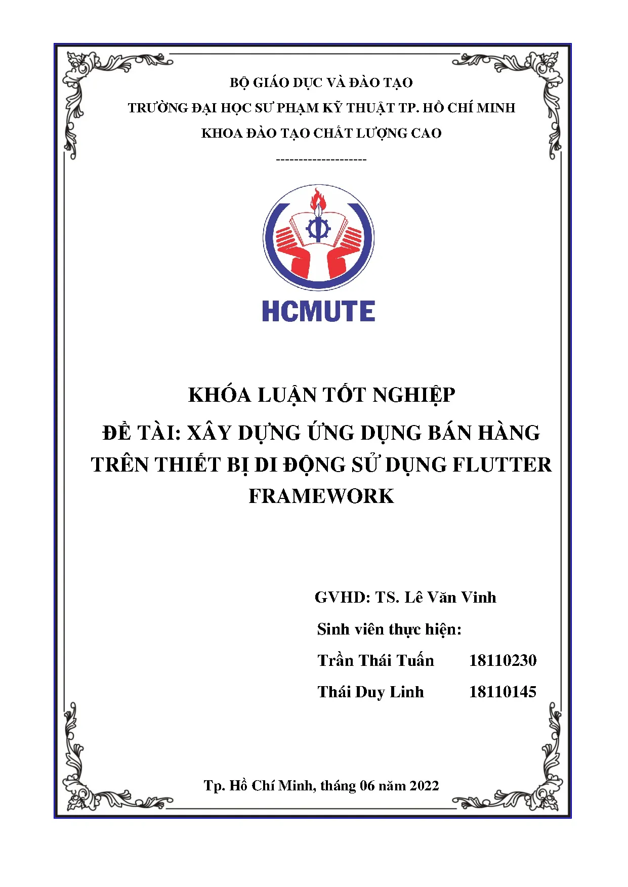 Đồ án tốt nghiệp - Xây dựng ứng dụng bán hàng trên thiết bị di động sử dụng Flutter Framework