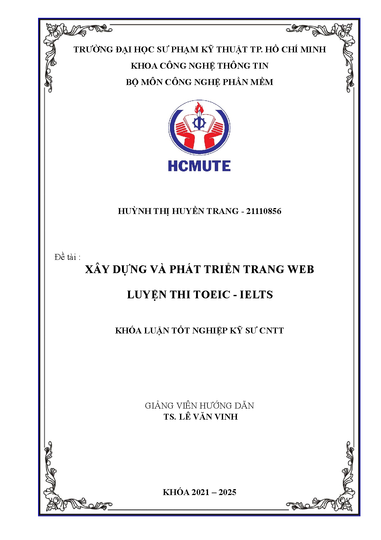 Đồ án tốt nghiệp - Xây dựng và phát triển trang web luyện thi Toeic - Ielts