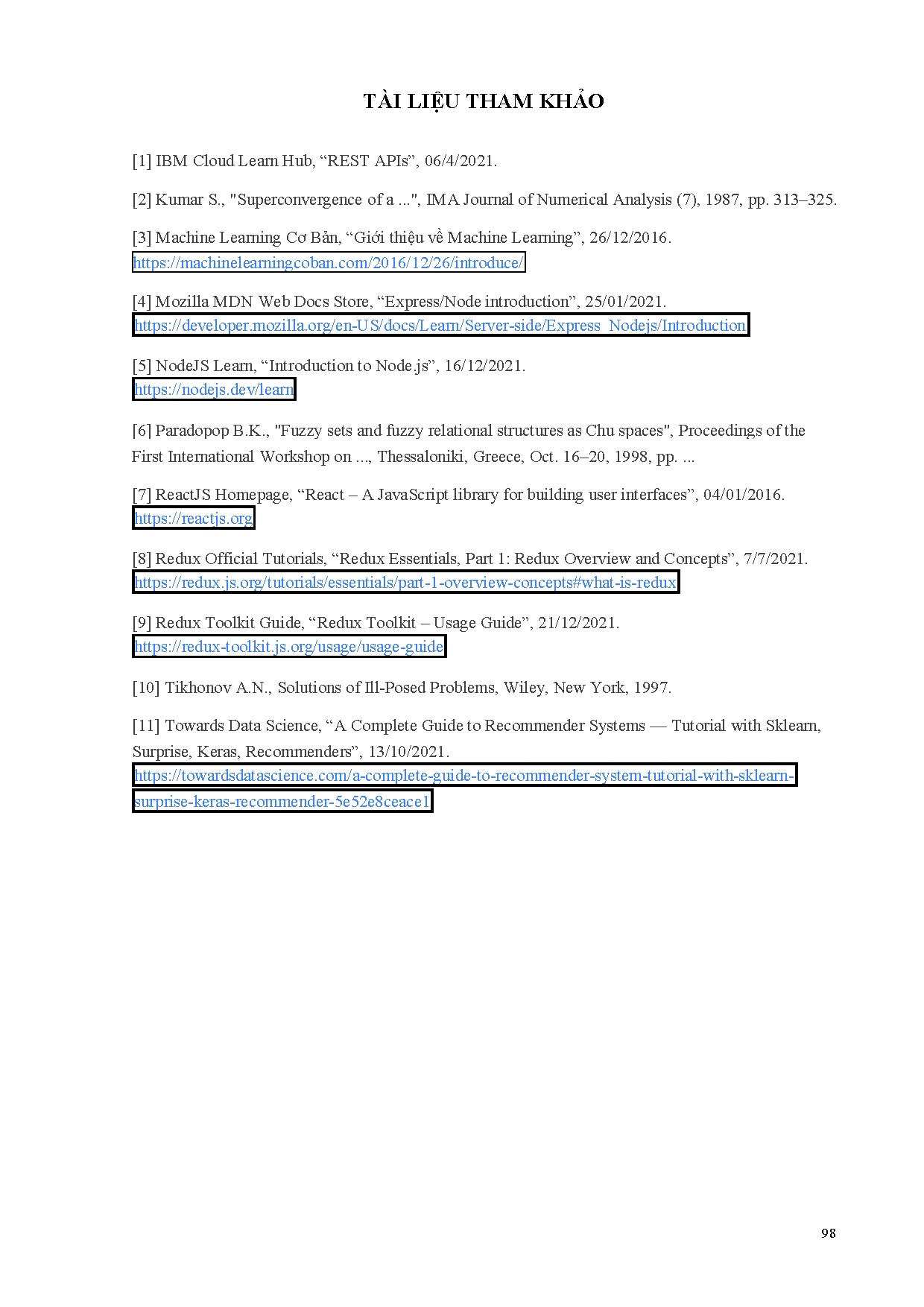 Ảnh một số trang tài liệu