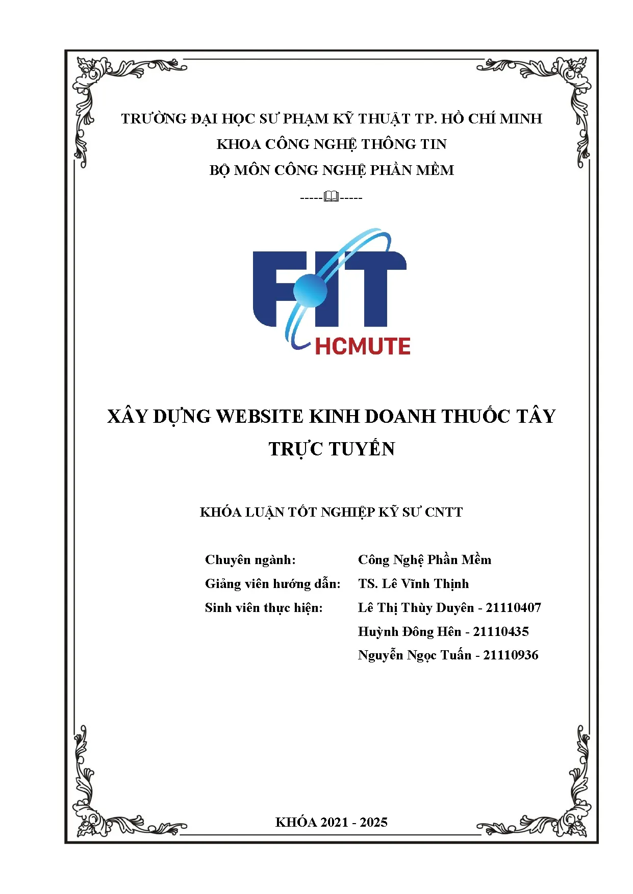 Đồ án tốt nghiệp - Xây dựng Website kinh doanh thuốc tây trực tuyến - Trang 2