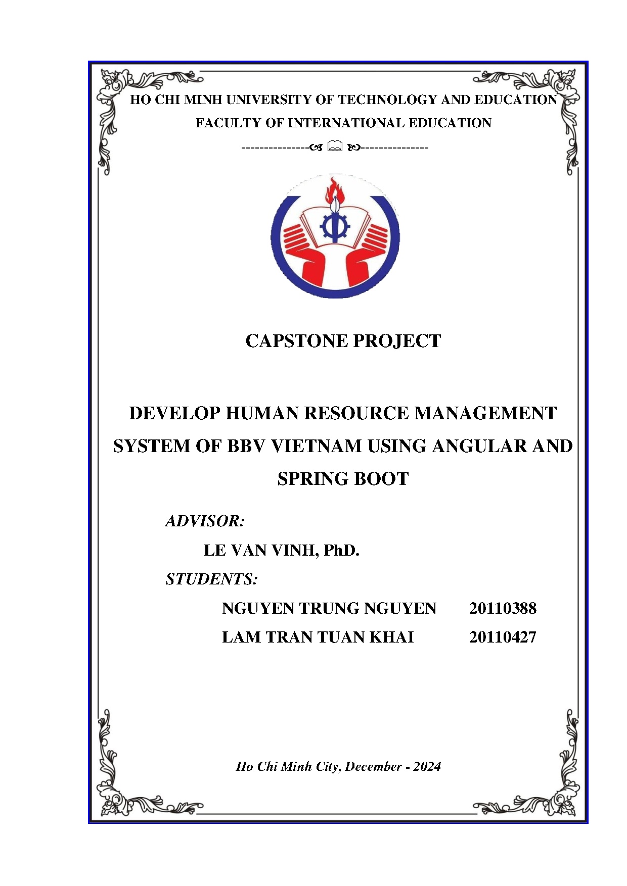Đồ án tốt nghiệp - Develop human resource management system of BBV Vietnam using angular and SB