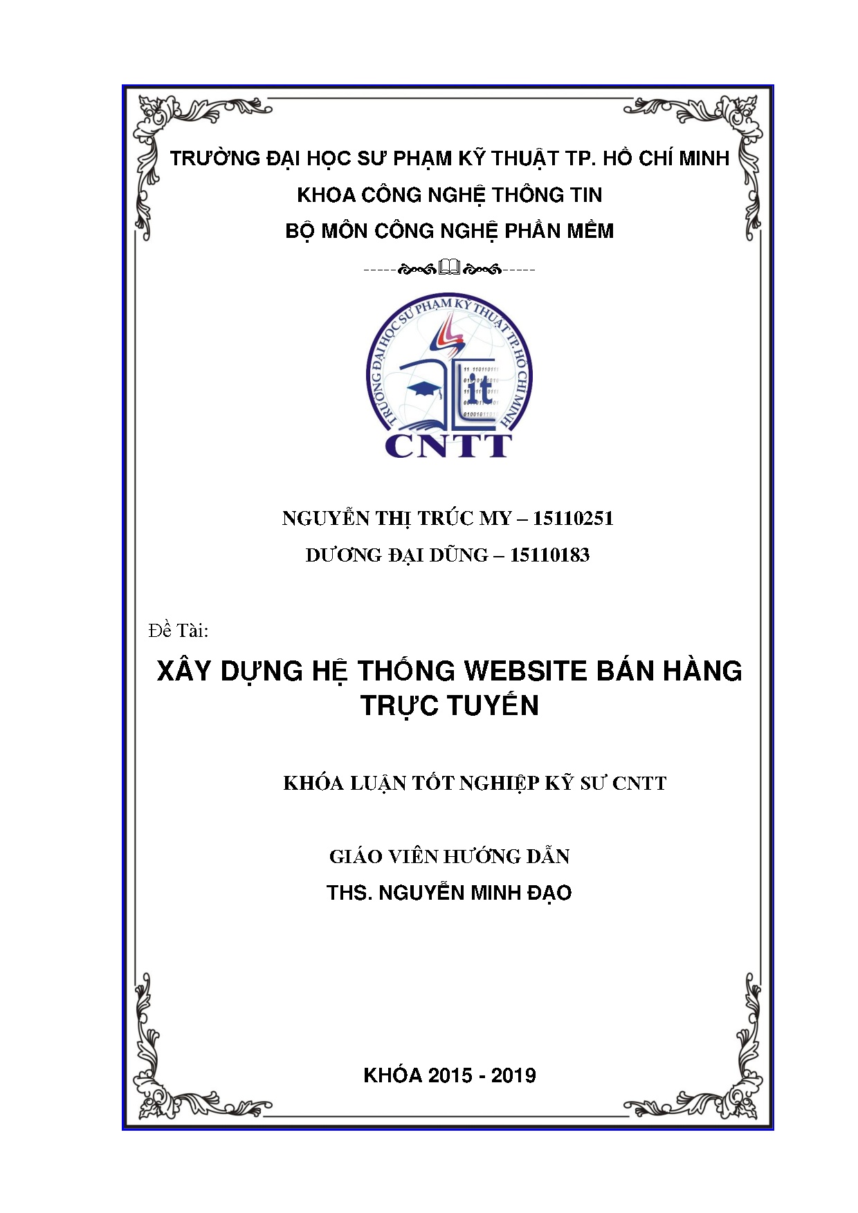 Đồ án tốt nghiệp - Xây dựng Website bán quần áo và phụ kiện trực tuyến