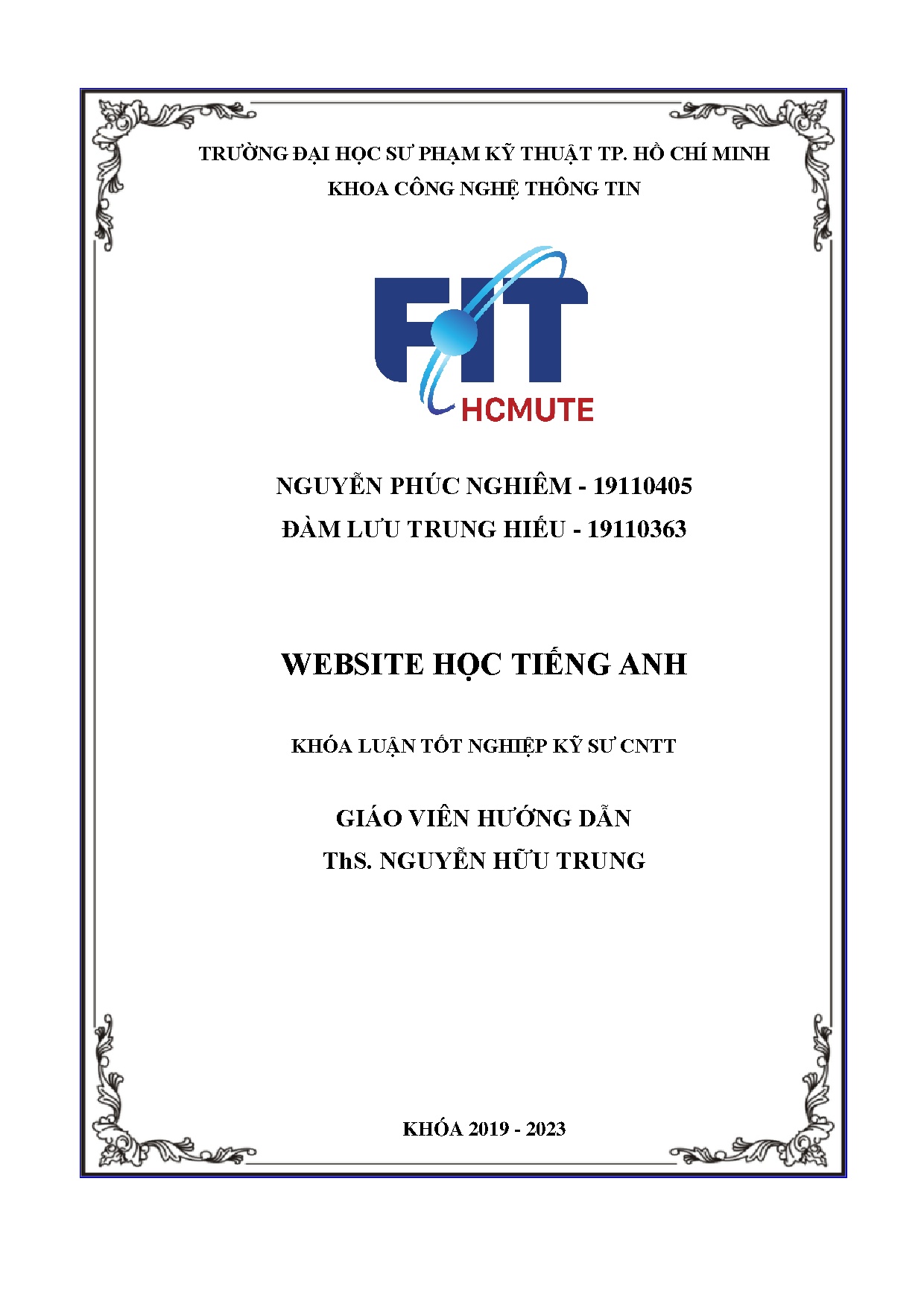 Đồ án tốt nghiệp - Website học Tiếng Anh