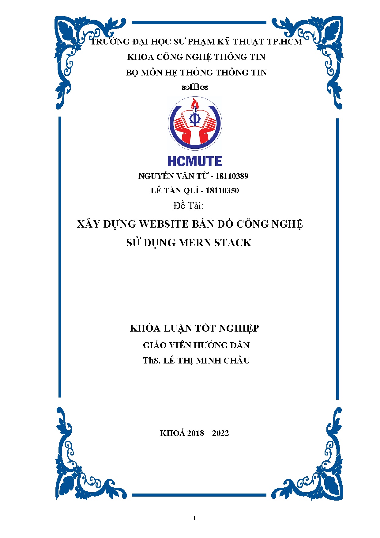 Đồ án tốt nghiệp - Xây dựng Website bán đồ công nghệ sử dụng Mern Stack