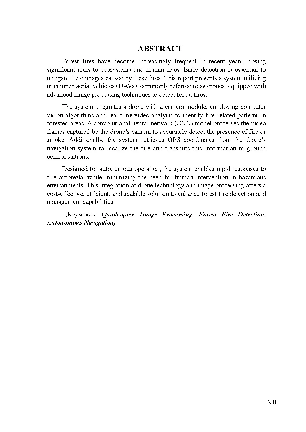 Đồ án tốt nghiệp - Research and construction of a drone for forest fire detection using image P - Trang 4