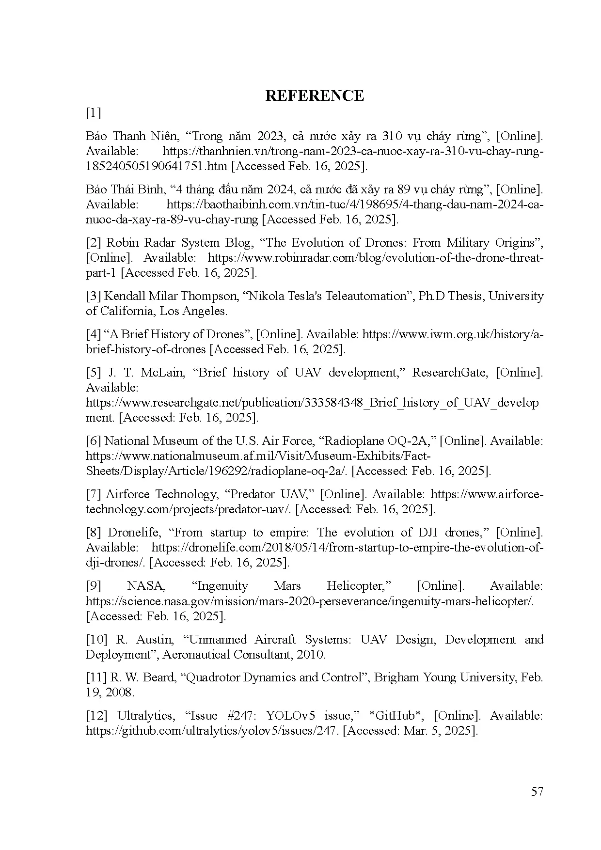 Đồ án tốt nghiệp - Research and construction of a drone for forest fire detection using image P - Trang 67