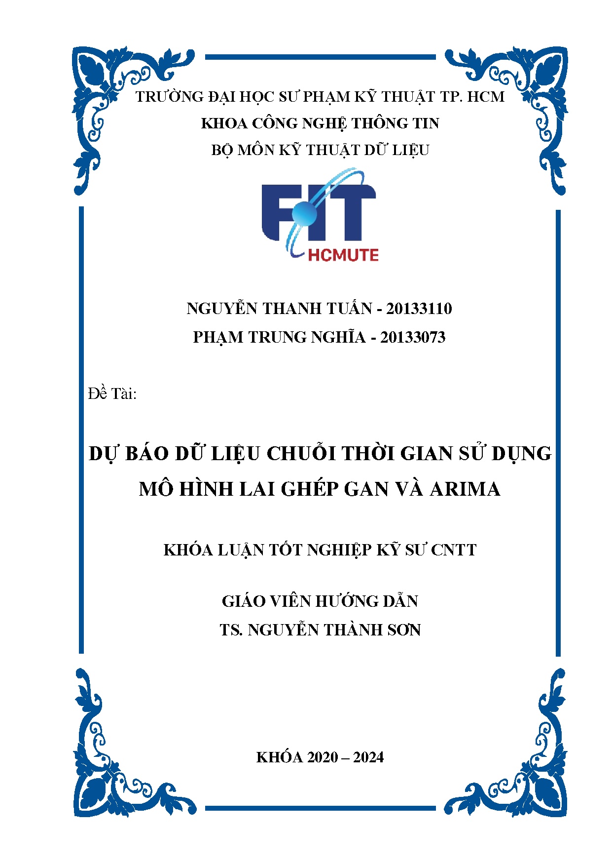 Đồ án tốt nghiệp - Dự báo dữ liệu chuỗi thời gian sử dụng mô hình lai ghép Gan và Arima