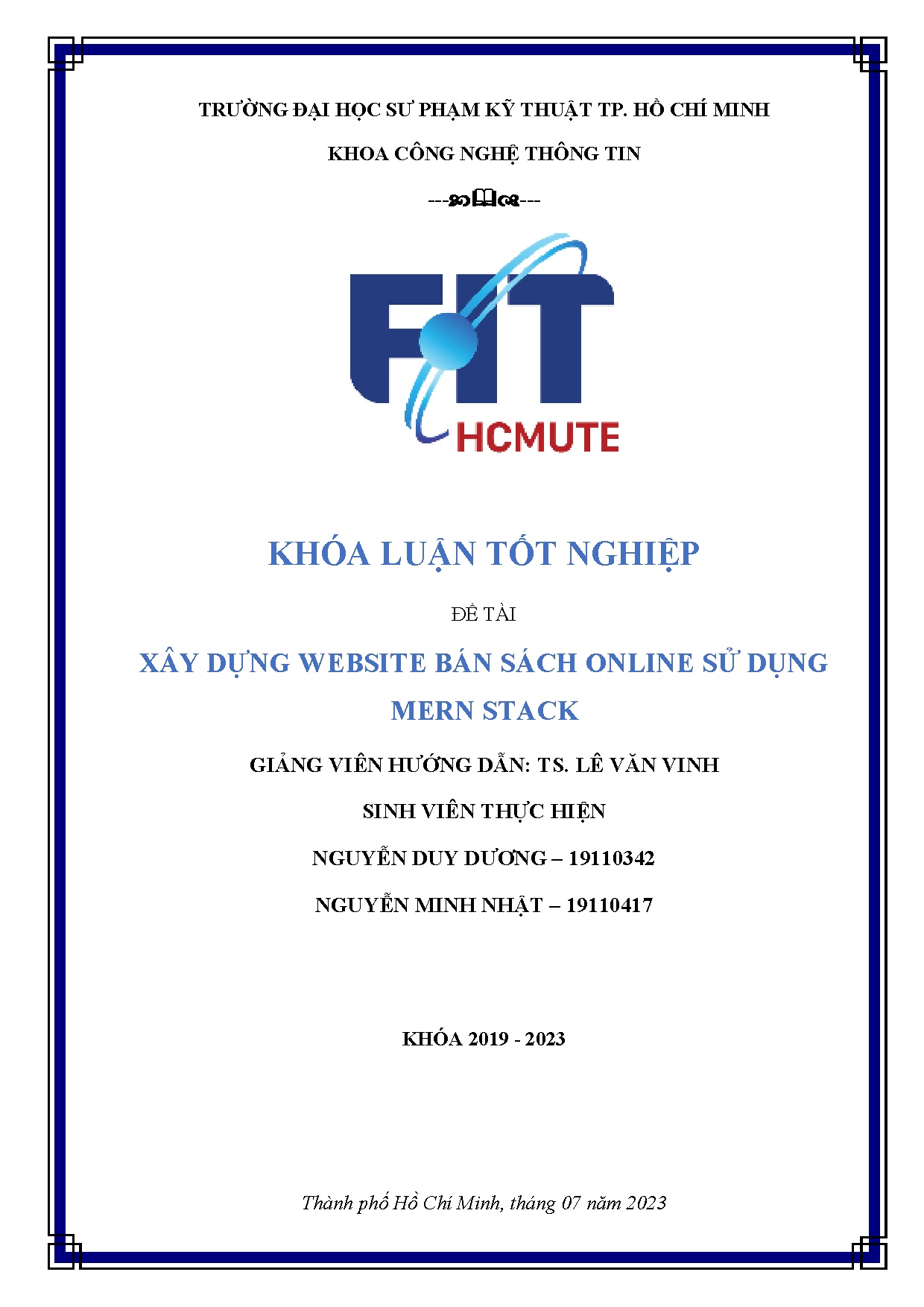 Đồ án tốt nghiệp - Xây dựng Website bán sách online sử dụng Mern Stack