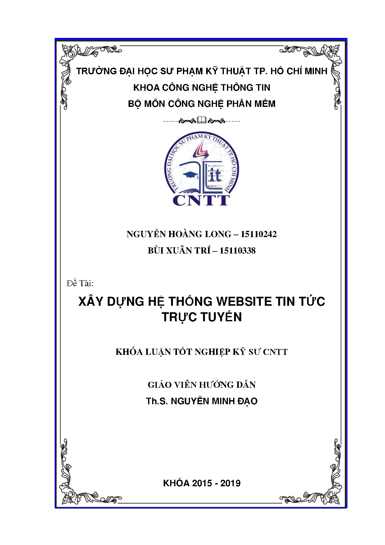 Đồ án tốt nghiệp - Xây dựng hệ thống Website tin tức trực tuyến