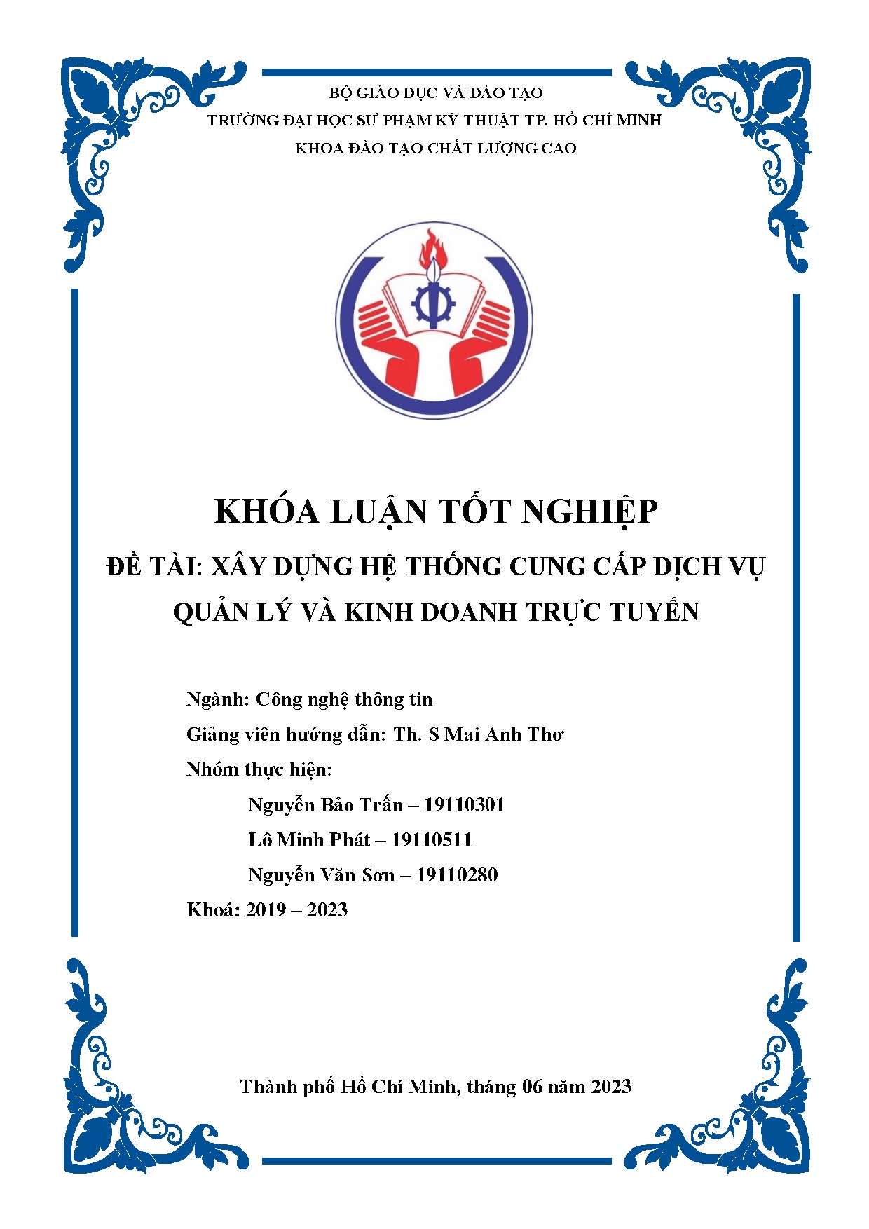 Đồ án tốt nghiệp - Xây dựng hệ thống cung cấp dịch vụ quản lý và kinh doanh trực tuyến