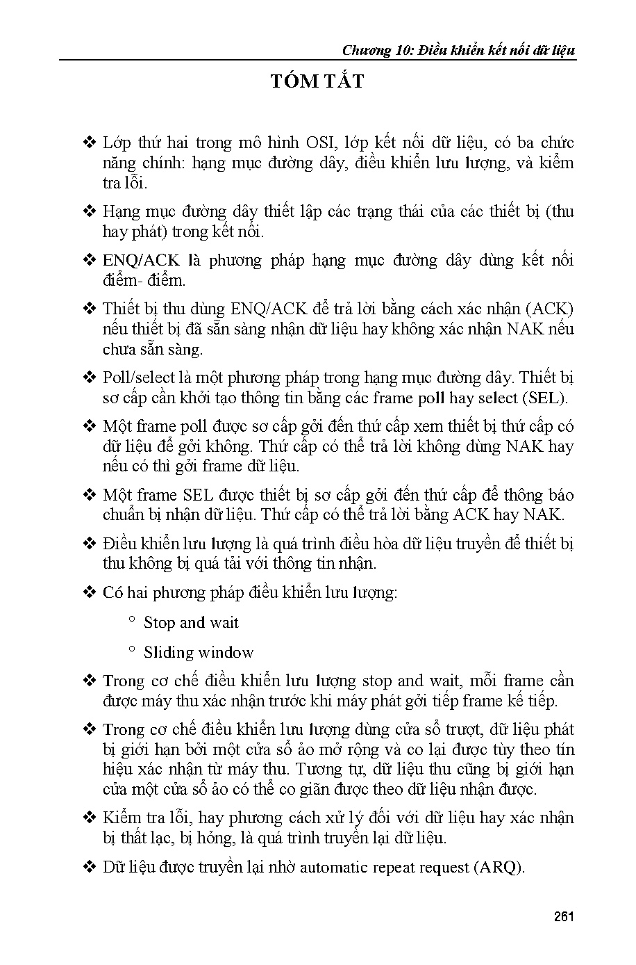 Giáo trình kỹ thuật truyền số liệu (HCMUTE) - Trang 266