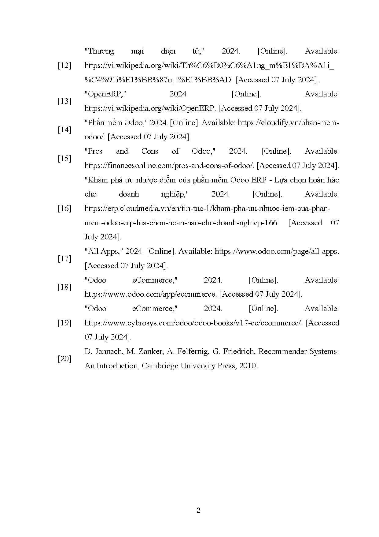 Đồ án tốt nghiệp - Xây dựng hệ thống gợi ý sử dụng phương pháp lai và tích hợp nền tảng Odoo - Trang 93
