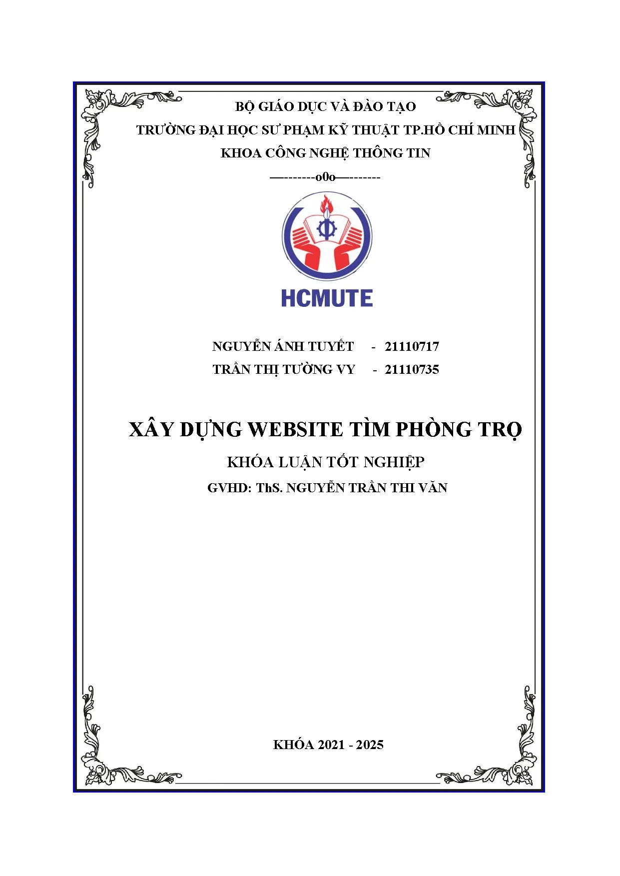 Đồ án tốt nghiệp - Xây dựng Website tìm phòng trọ