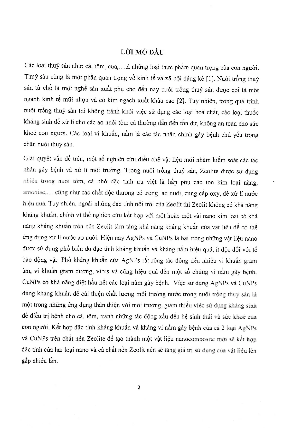 Đồ án tốt nghiệp - Nghiện cứu chế tạo vật liệu Nanocomposite Ag-cunps/zeolit bằng PPCXCTĐTỨDXLMT - Trang 20
