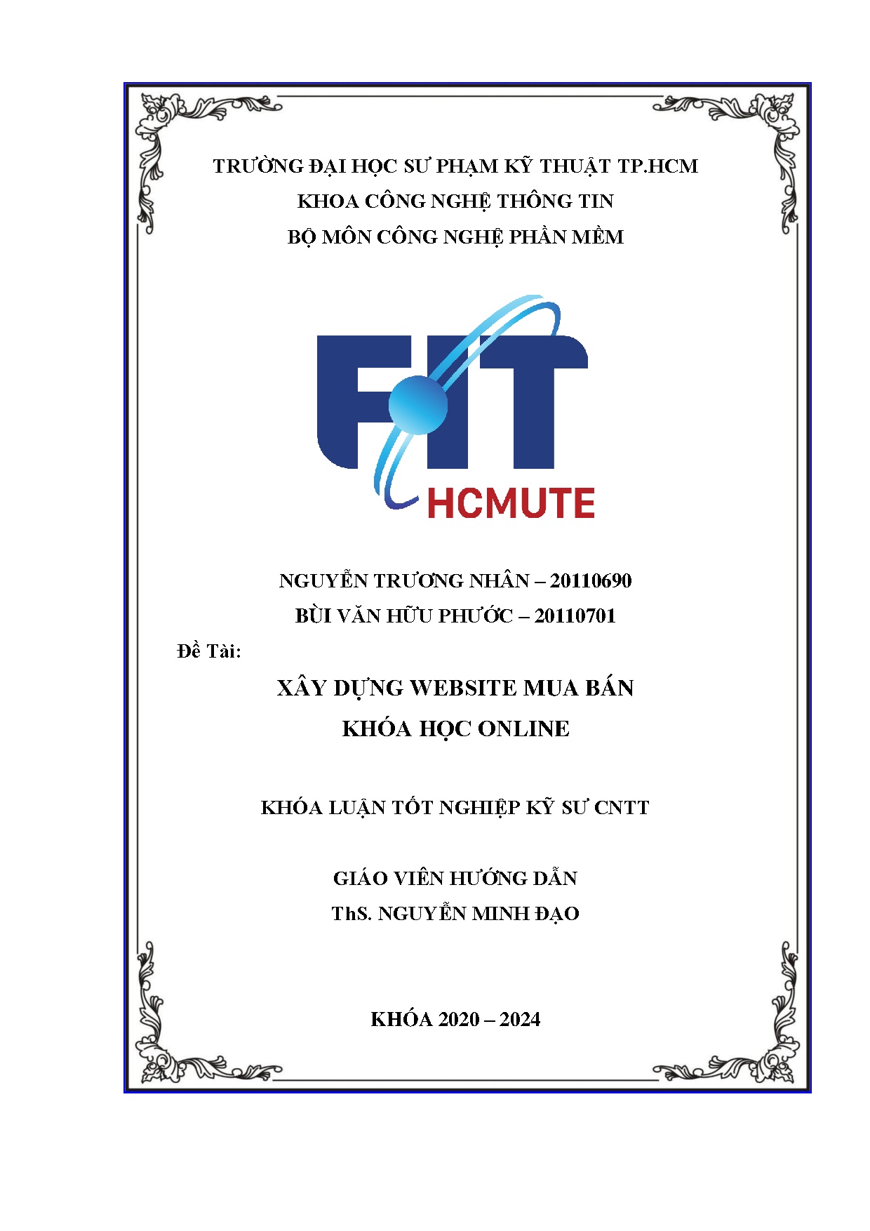 Đồ án tốt nghiệp - Xây dựng website mua bán khoá học online