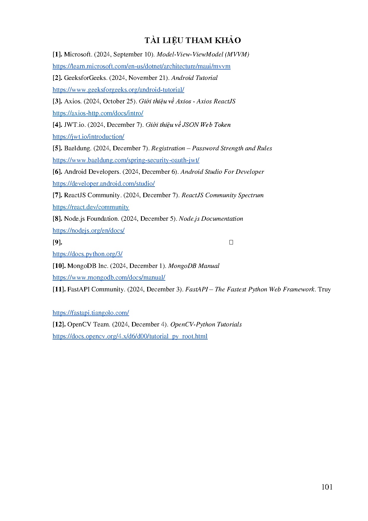 Ảnh một số trang tài liệu