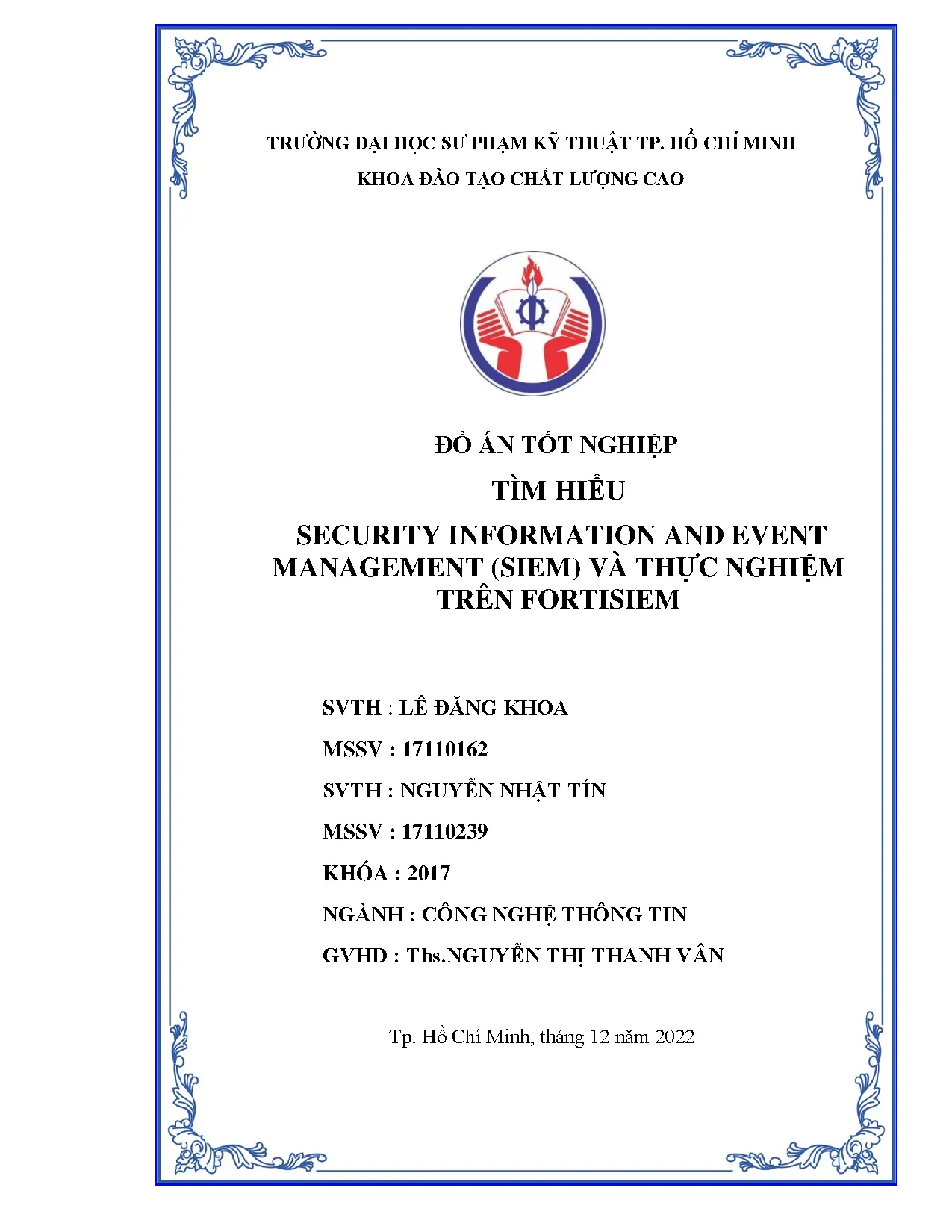 Đồ án tốt nghiệp - Tìm hiểu Security information and Event management (Siem) và thực nghiệm trên F