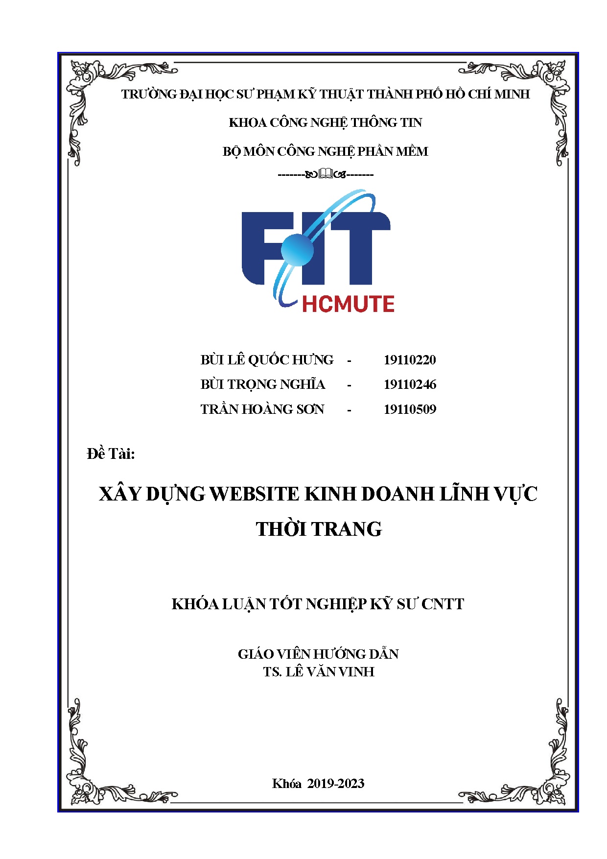 Đồ án tốt nghiệp - Xây dựng website kinh doanh lĩnh vực thời trang