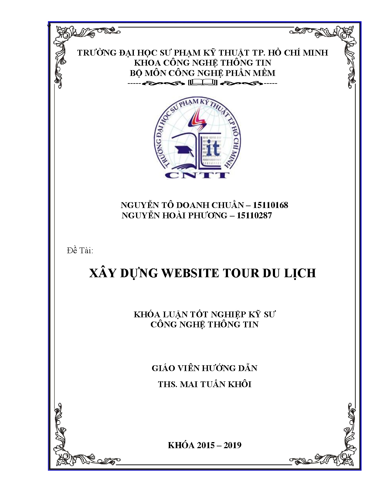 Đồ án tốt nghiệp - Xây dựng Website tour du lịch