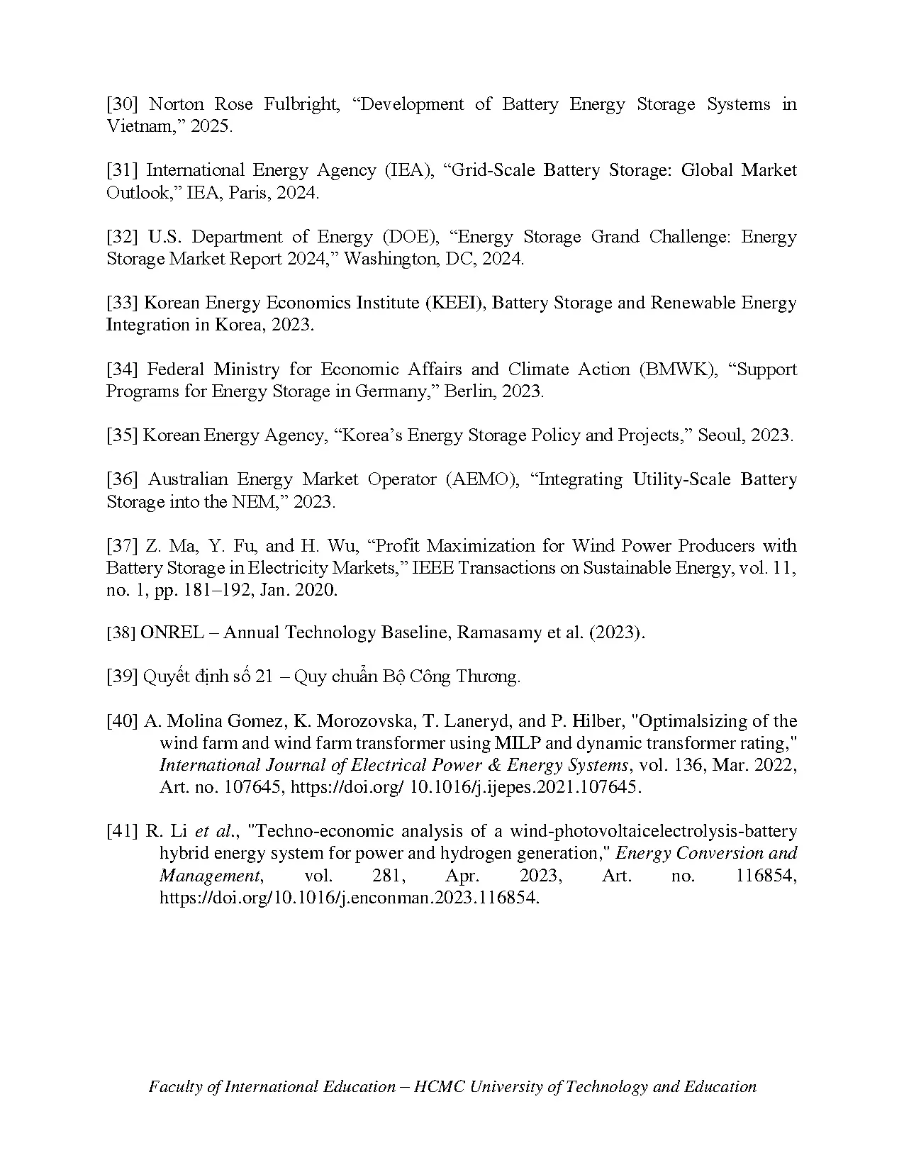 Đồ án tốt nghiệp - Profit maximization of wind power plants in the electricity market based on LMBES - Trang 58