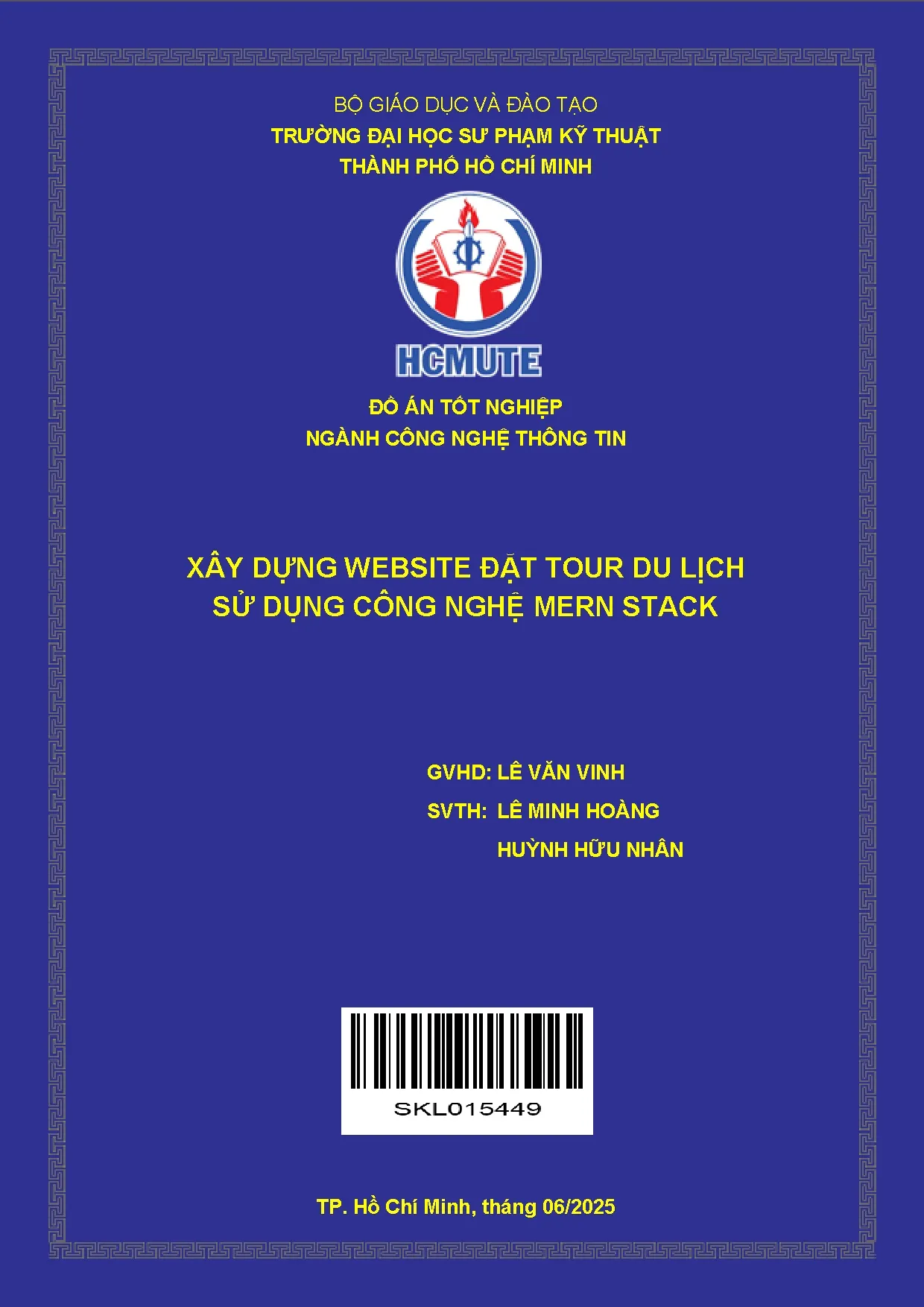 Đồ án tốt nghiệp - Xây dựng wedsite đặt tour du lịch sử dụng công nghệ Mern Stack