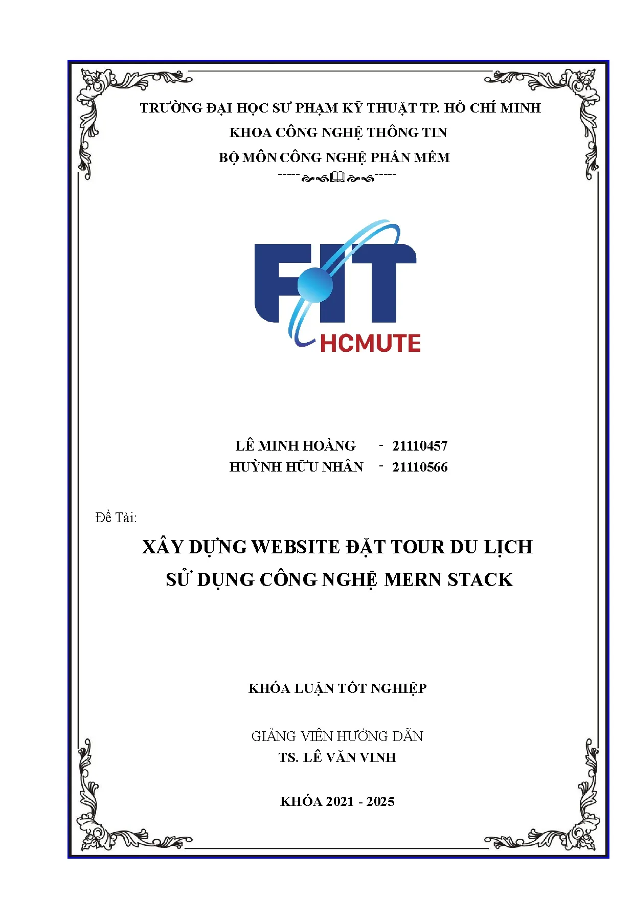 Đồ án tốt nghiệp - Xây dựng wedsite đặt tour du lịch sử dụng công nghệ Mern Stack - Trang 2