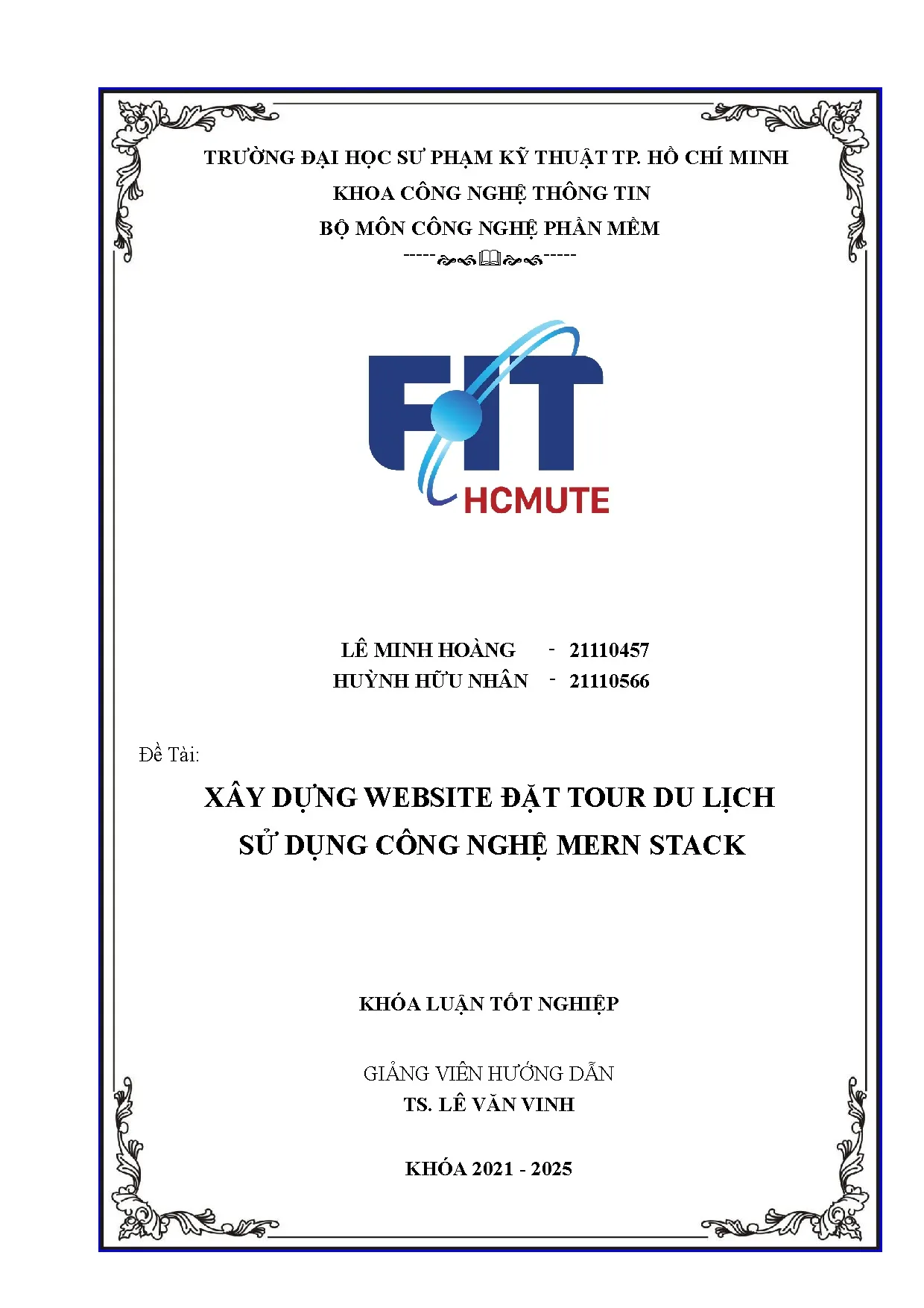 Đồ án tốt nghiệp - Xây dựng wedsite đặt tour du lịch sử dụng công nghệ Mern Stack - Trang 3