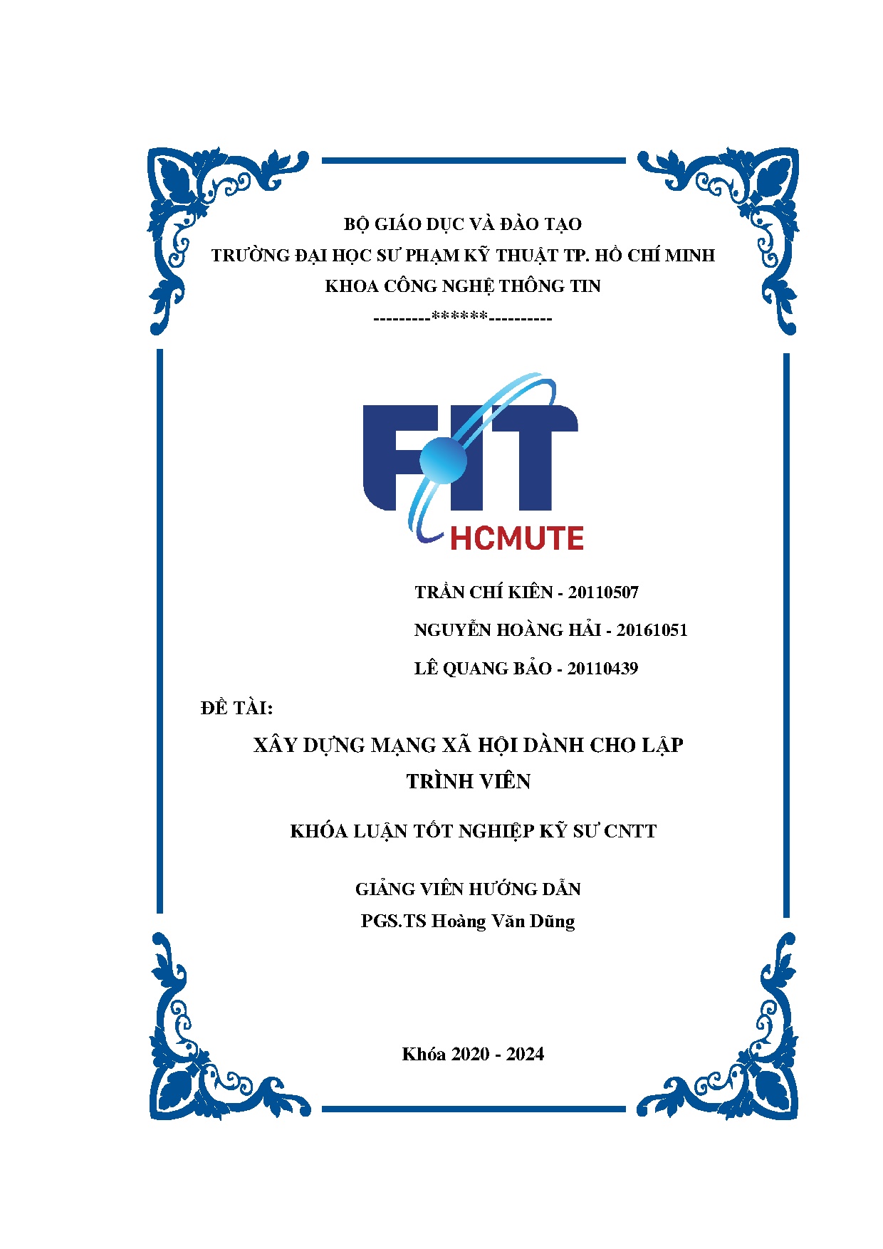 Đồ án tốt nghiệp - Xây dựng mạng xã hội dành cho lập trình viên