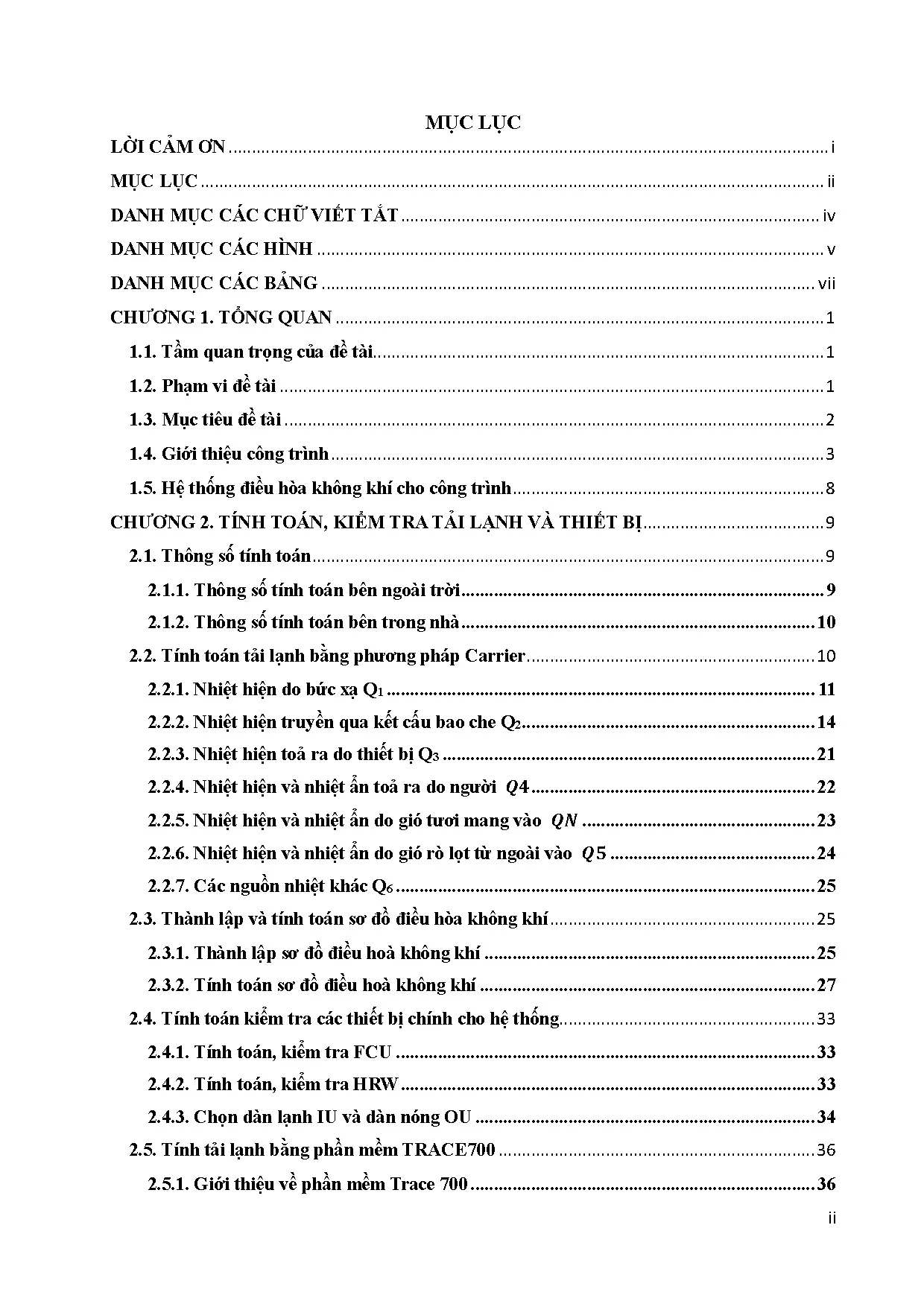 Đồ án tốt nghiệp - Tính toán kiểm tra, dựng Revit hệ thống điều hòa không khí và TGTNVPTMDVBVMPCCMPH - Trang 4