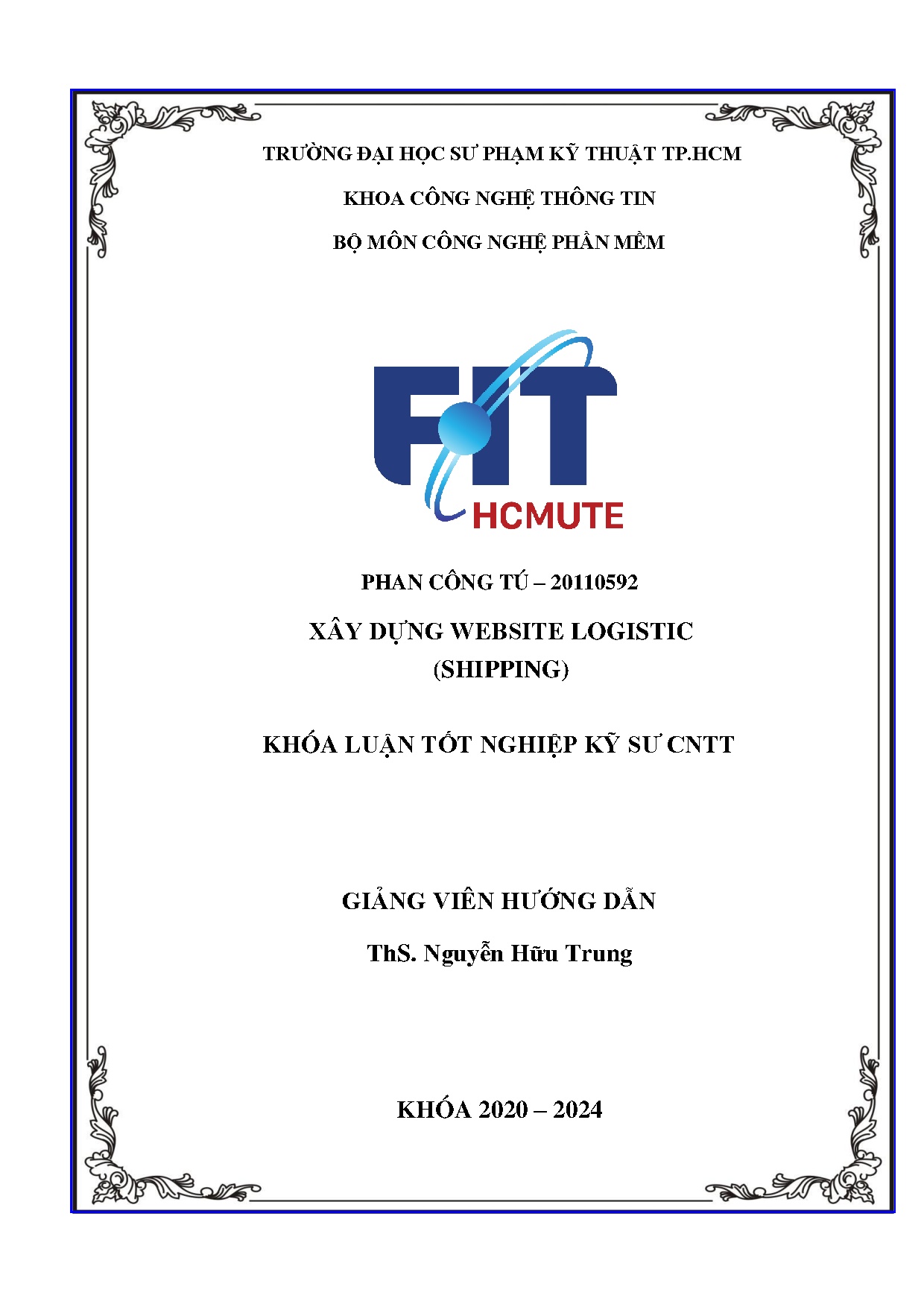 Đồ án tốt nghiệp - Xây dựng Website Logistic (Shipping)