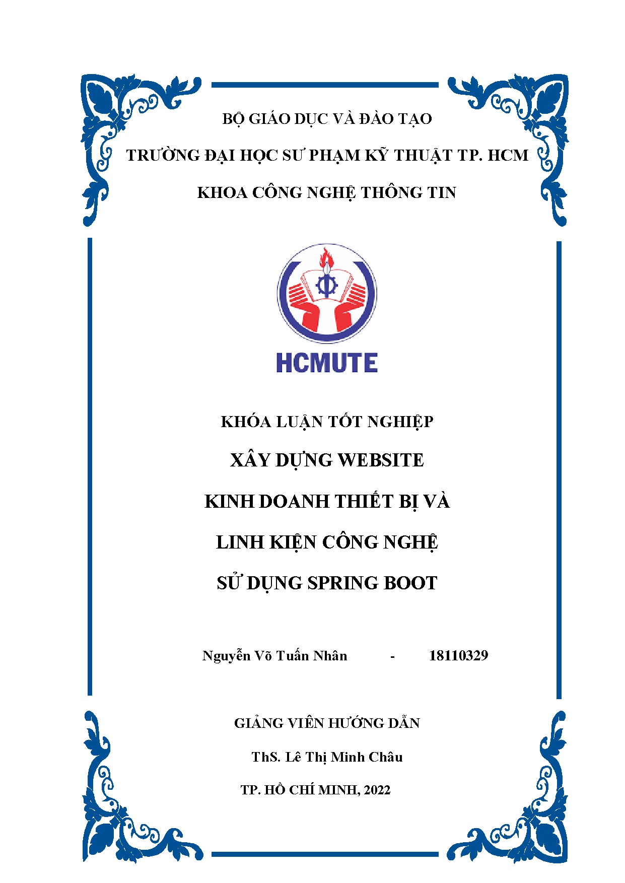 Đồ án tốt nghiệp - Xây dựng Website kinh doanh thiết bị và linh kiện công nghệ sử dụng Spring Boot