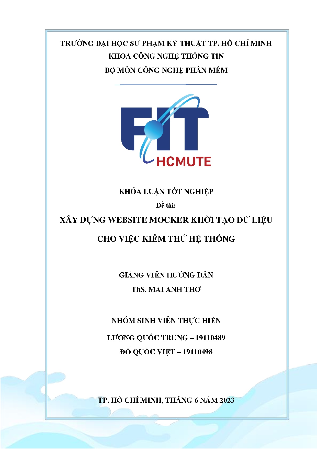 Đồ án tốt nghiệp - Xây dựng website mocker khởi tạo dữ liệu cho việc kiểm thử hệ thống