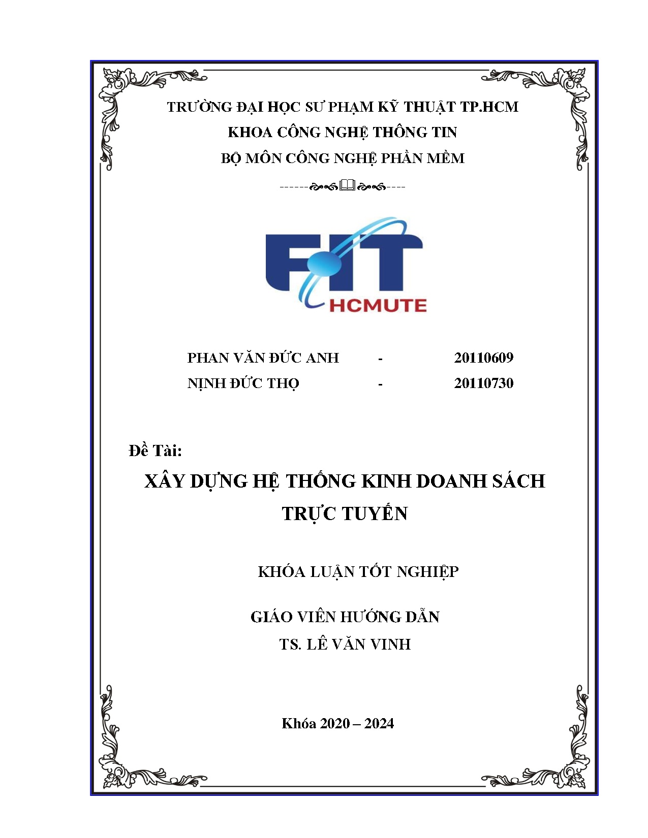 Đồ án tốt nghiệp - Xây dựng hệ thống kinh doanh sách trực tuyến