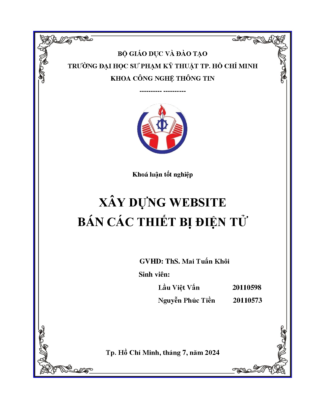 Đồ án tốt nghiệp - Xây dựng website bán các thiết bị điện tử