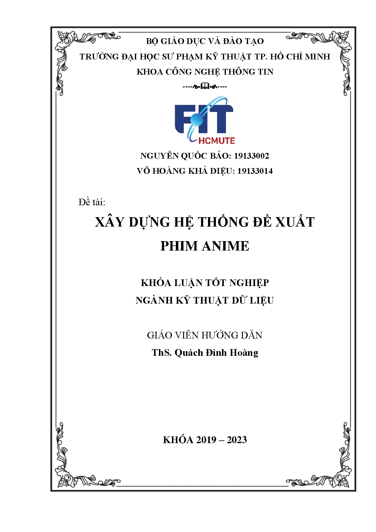 Đồ án tốt nghiệp - Xây dựng hệ thống đề xuất phim Anime