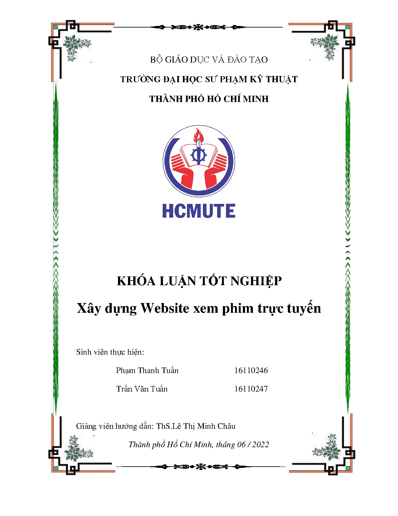 Đồ án tốt nghiệp - Xây dựng website xem phim trực tuyến