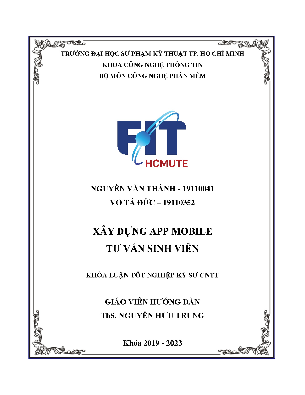 Đồ án tốt nghiệp - Xây dựng App Mobile tư vấn sinh viên