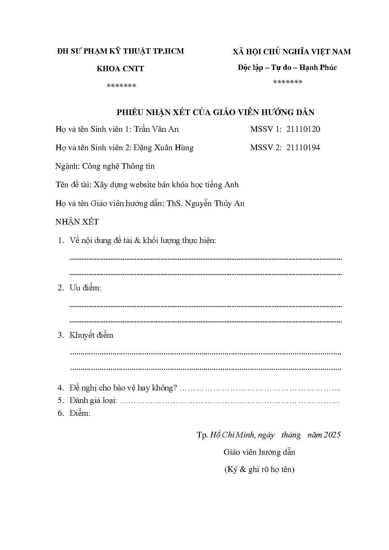 Đồ án tốt nghiệp - Website bán khóa học tiếng anh - Trang 3