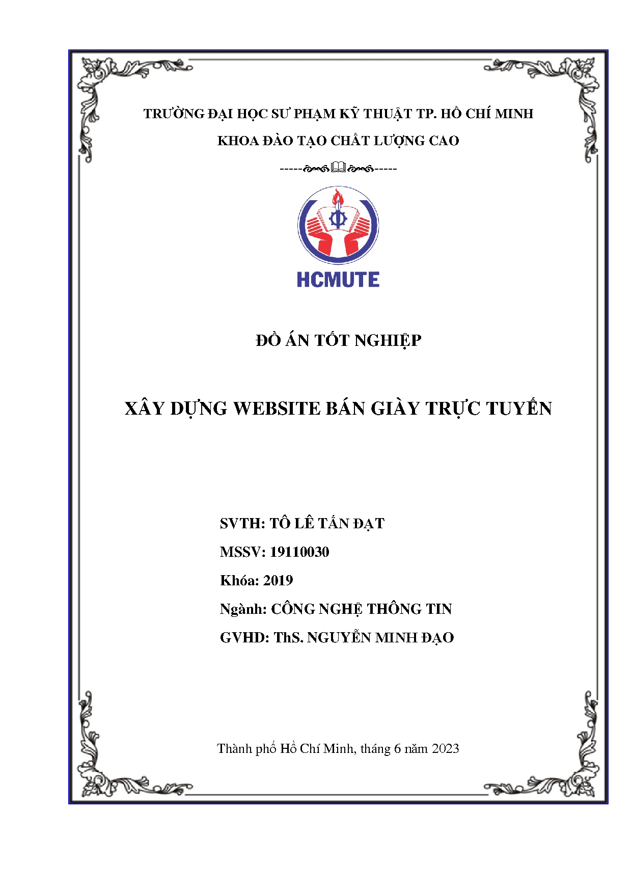 Đồ án tốt nghiệp - Xây dựng website bán giày trực tuyến