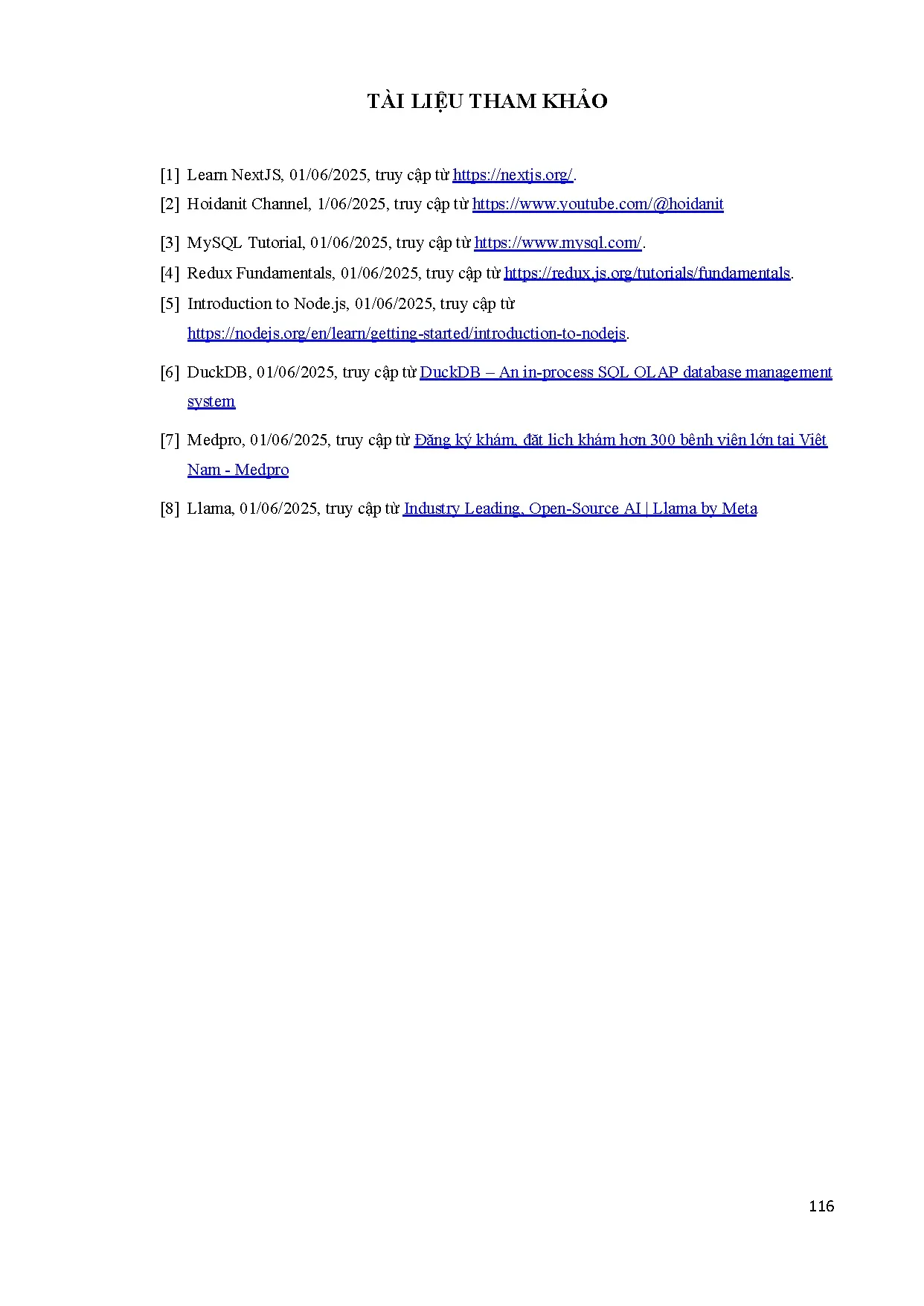 Đồ án tốt nghiệp - Thiết kế, xây dựng Website hỗ trợ đặt lịch cho các cơ sở y tế - Trang 116
