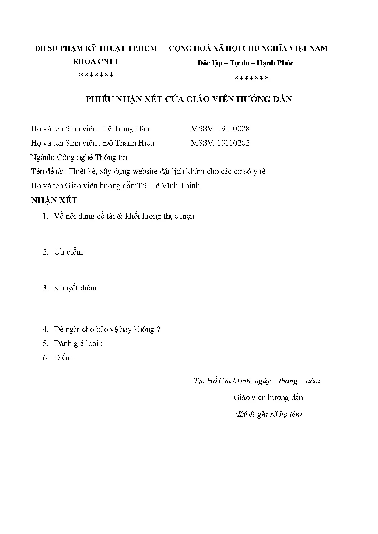 Đồ án tốt nghiệp - Thiết kế, xây dựng Website hỗ trợ đặt lịch cho các cơ sở y tế - Trang 3