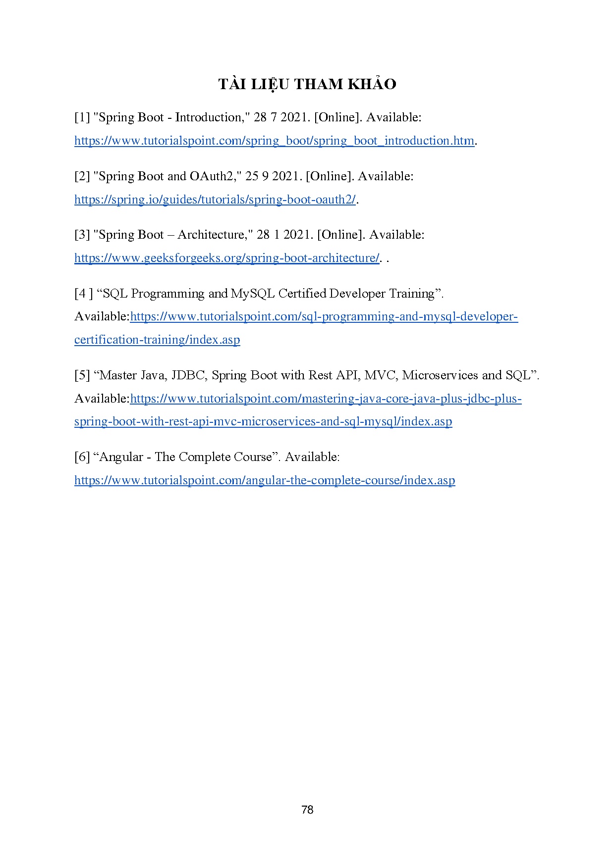 Ảnh một số trang tài liệu