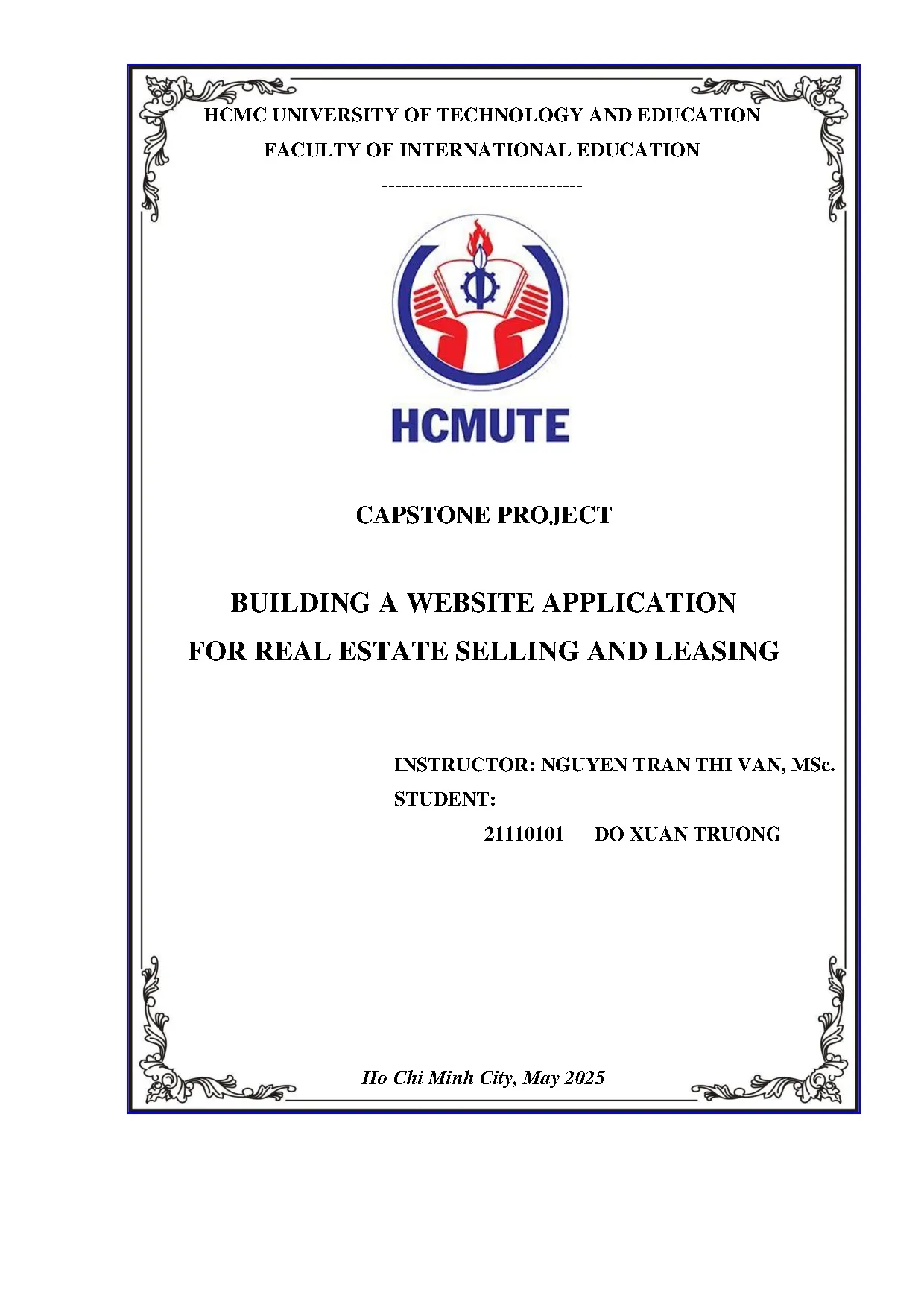 Đồ án tốt nghiệp - Building a website application for real estate selling and leasing