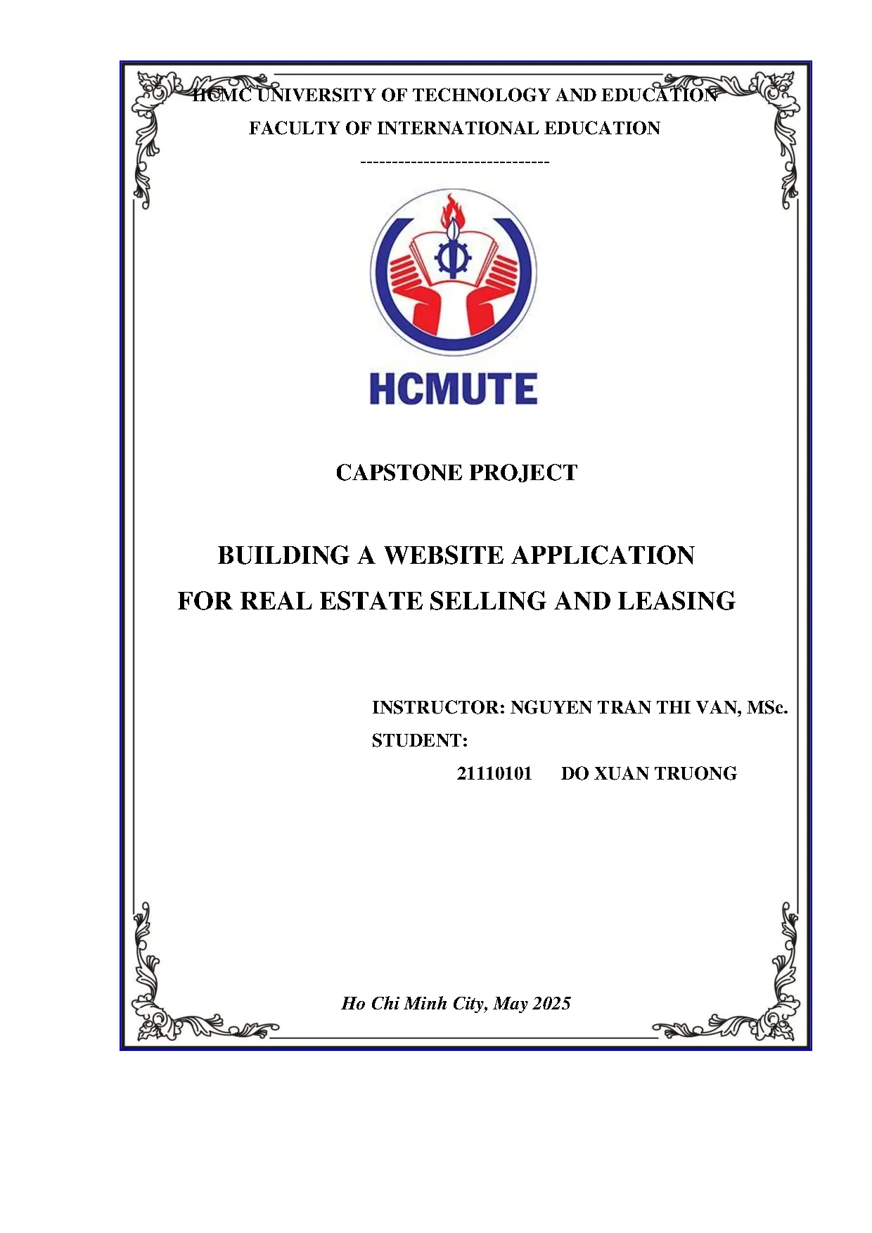 Đồ án tốt nghiệp - Building a website application for real estate selling and leasing - Trang 2