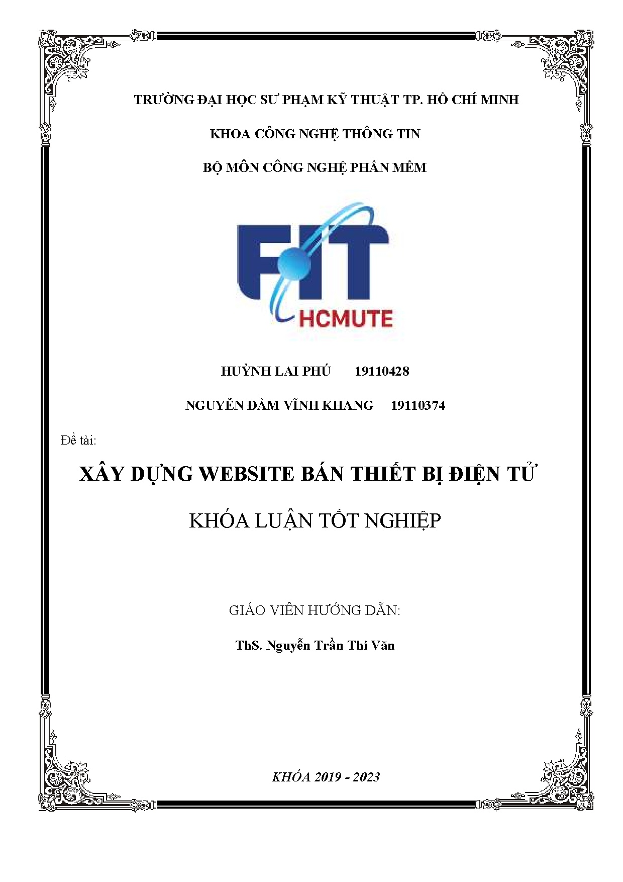 Đồ án tốt nghiệp - Xây dựng website bán thiết bị điện tử